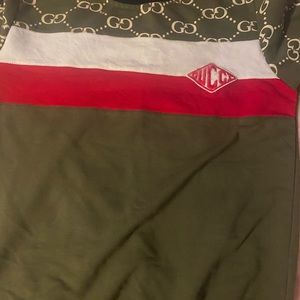 My daughter loved this sweater so it is worn but no stains.